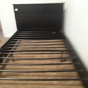 Black twin size bed